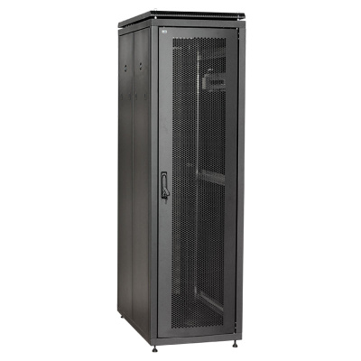 Шкаф сетевой 19" LINEA N 42U 600х1000мм перфорированная передняя дверь черный ITK ITK LINEA N LN05-42U61-P