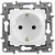 Розетка с заземлением немецкий стандарт винтовой зажим Legrand Etika Белый Legrand Etika 672221