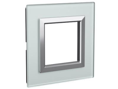 Рамка из натурального стекла, ,"Avanti", светло-серая, 2 модуля DKC DKC Avanti 4404822DKC