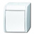 Переключатель 1-клавишный накладной IP44 ABB Ocean Альпийский белый ABB Ocean 2CKA001085A1632
