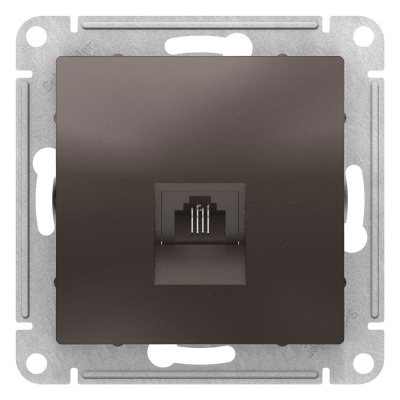 Розетка телефонная RJ11 механизм Schneider Electric AtlasDesign Мокко Systeme Electric AtlasDesign ATN000681