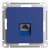 SE AtlasDesign Розетка компьютерная RJ45 Аквамаринин кат. 6A механизм Systeme Electric AtlasDesign ATN001186