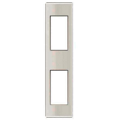 LivingLight Рамка 1+1м верт белая Bticino Bticino  LND4812BI