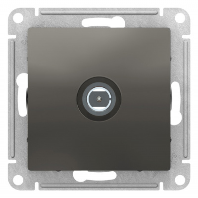 Розетка TV одиночная Schneider Electric AtlasDesign Сталь Systeme Electric AtlasDesign ATN000993