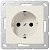 Розетка с заземлением Jung Слоновая кость