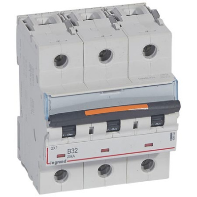Автоматический выключатель 3P 32 A B 25kA Legrand DX3 Legrand DX3 409732