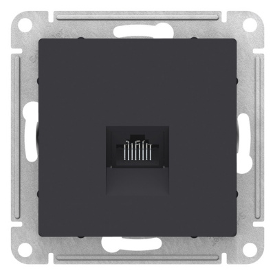 Розетка компьютерная RJ45 механизм Schneider Electric AtlasDesign Карбон Systeme Electric AtlasDesign ATN001083