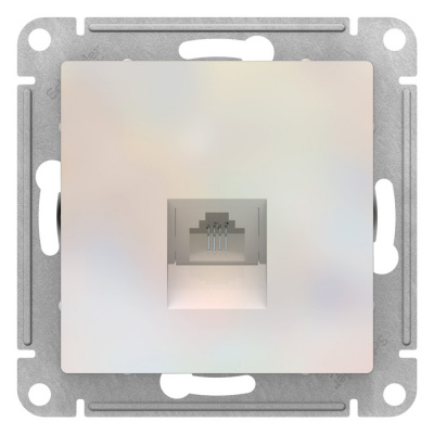 Розетка телефонная RJ11 механизм Schneider Electric AtlasDesign Жемчуг Systeme Electric AtlasDesign ATN000481