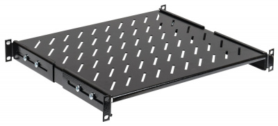 19" Полка стационарная усиленная глубиной 800мм, черная ITK ITK  FS05-800MP