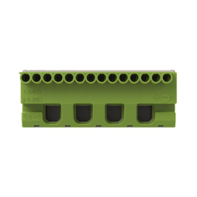 ABB Клеммник самозажимной PE 14x4+4x25мм ZK144G ABB  1SPE007715F9715
