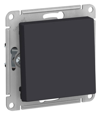 SE AtlasDesign Выключатель 1-клавишный 2-полюсный Карбон 10А мех Systeme Electric AtlasDesign ATN001021