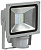 Прожектор LED SMD c датчиком движения 209х180х108мм 20W 6500K 1400Lm угол луча 100°С IP44 Серый IEK СДО05-20Д
