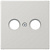 Накладка TV-FM розетки Jung Светло-серый