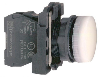 Сигнальная лампа 22мм 230-240В белая Schneider Electric Schneider Electric  XB5AVM1