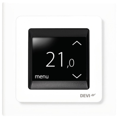 Терморегулятор с комбинацией датчиков полярно-белый 16А Devi DEVIreg™ Touch Devi DEVIreg 140F1071