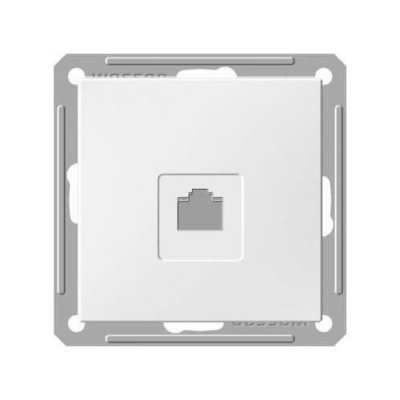 Розетка телефонная 1-ая RJ11 Wessen 59 Белый Wessen Wessen 59 RSI-152T-1-86