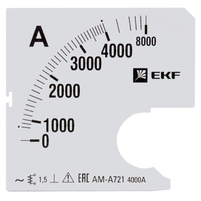 Шкала сменная для A721 4000/5A-1,5 EKF PROxima EKF  s-a721-4000