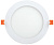 Светильник Downlight LED SMD круглый D=225(200)мм 18Вт 4000K IP20 белый IEK ДВО1607