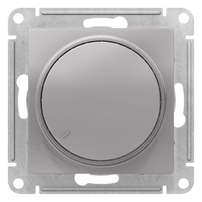 Светорегулятор (диммер) поворотно-нажимной 315Вт механизм Schneider Electric AtlasDesign Алюминий Schneider Electric AtlasDesign ATN000334