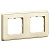 Рамка 2-постовая Legrand Cariva Слоновая кость