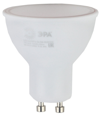 Лампа светодиодная MR16 GU10 220-240В 5Вт 4000К ЭРА ЭРА Эко ECO LED MR16-5W-840-GU10