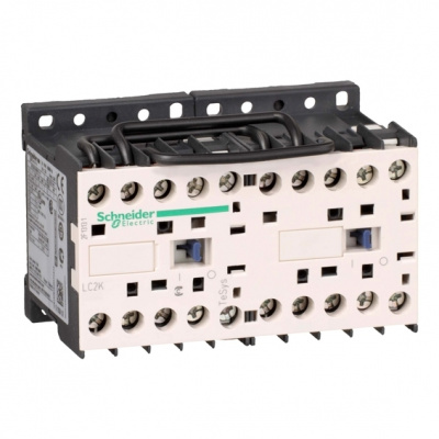 Контактор реверсивный 380V 6A, 3НО / доп.конт. 1НО, катушка 220V~ 50/60Гц Schneider Electric TeSys K Schneider Electric TeSys K LC2K0610M7