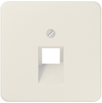 Накладка телефонной/комп (IAE/UAE) розетки 1-ой наклонной Jung Слоновая кость Jung CD серия 569-1UA