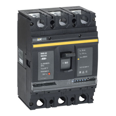 Автоматический выключатель 3Р 800А 35кА с электрон. расц. IEK MASTER ВА88-40 IEK ВА88 SVA51-3-0800-02