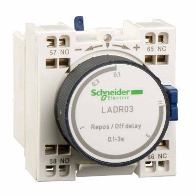 Дополнительный контактный блок с выдержкой времени 10…180С Schneider Electric Schneider Electric  LADR43