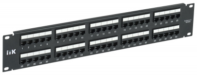1U телефонная патч-панель кат.3, 50 портов Krone ITK  ITK  PP50-1UC3U-K05