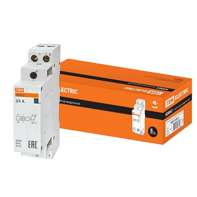 Контактор модульный 2P 25A 1НО;1НЗ, AC-7a (cosφ ≧0.8) / 1мод. TDM КМ63 TDM ELECTRIC  SQ0213-0007