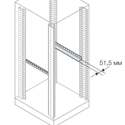 Траверса L-образная для рамы 19" 800мм ABB IS2 ABB IS2 EV0022