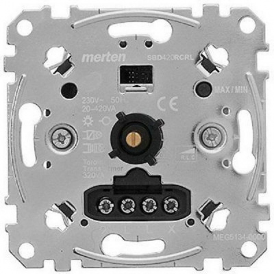 Механизм универсального поворотно-нажимного светорегулятора для LED Merten Merten Merten Механизмы MTN5134-0000