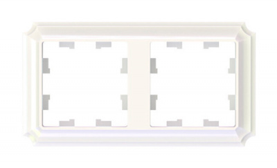 SE AtlasDesign ANTIQUE Рамка 2-постовая Жемчуг Systeme Electric AtlasDesign ATN100402