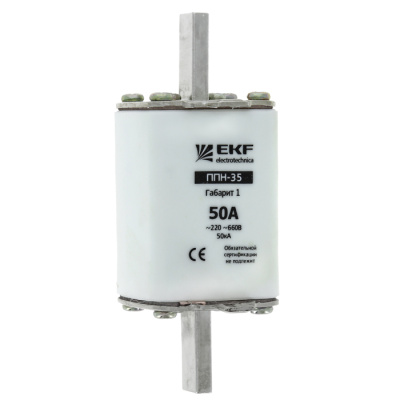 Плавкая вставка 250/25A габарит 1 EKF PROxima ППН-35 EKF ППН fus-35/250/25