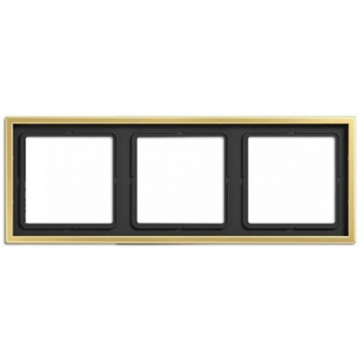 Рамка 3-постовая Jung LS 990 Латунь Classic Jung LS серия ME2983C