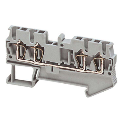 Клеммник пруж проход 2,5мм2 3тчк оранж Schneider Electric Schneider Electric  NSYTRR24AR