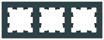 Рамка 3-постовая универсальная Schneider Electric AtlasDesign Изумруд Systeme Electric AtlasDesign ATN000803