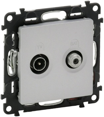 Розетка TV-SAT проходная Legrand Valena Life Алюминий Legrand Valena Life 753663
