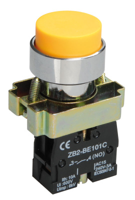 Кнопка управления LAY5-BL51 без подсветки желтая 1з IEK IEK  BBT71-BL-K05