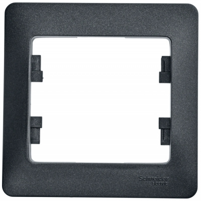 Рамка 1-постовая Systeme Electric Glossa Антрацит Systeme Electric Glossa GSL000701