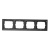 Рамка 4-постовая ABB BJB Basic55 château Черный ABB Basic 55 2CKA001725A1509
