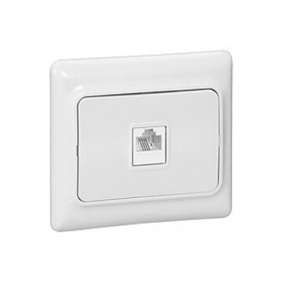 Розетка Kaptika Белый Розетка информационная RJ45 кат.5e UTP Legrand Kaptika 782124