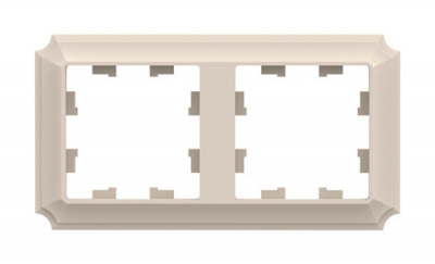 SE AtlasDesign ANTIQUE Рамка 2-постовая Бежевый Systeme Electric AtlasDesign ATN100202