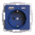 SE AtlasDesign Розетка c 2 USB Аквамаринин 16А A+C 5В/24А/30А 2х5В/15А механизм Systeme Electric AtlasDesign ATN001132