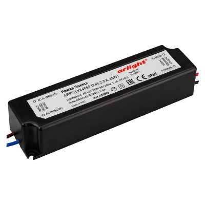 Блок питания ARPV-LV24060 24V, 2.5A, 60W Arlight Arlight ARPV-LV 010992Arlight