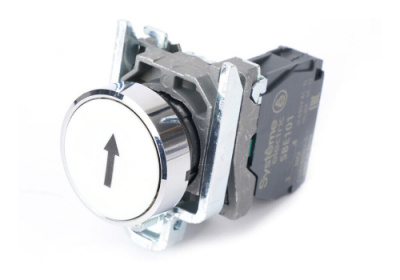 Systeme Electric Кнопка SB4 в сборе модульная 22мм белая металл 1НО с марк "стрелка вверх" Systeme Electric SB4 SB4BA3341