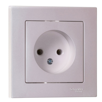 Розетка без заземления 16A в сборе Schneider Electric AtlasDesign Жемчуг Systeme Electric AtlasDesign ATN000440