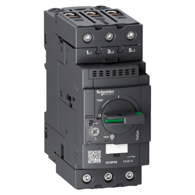 Автоматический выключатель с комбинированным расцепителем 70-80А ЗАЖИМ EVERLINK Schneider Electric Schneider Electric  GV3P80