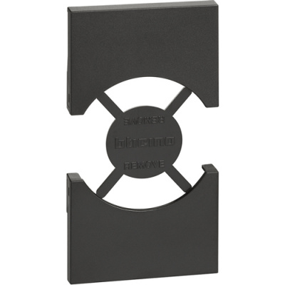 Черный Лицевая панель для розеток 2К+З немецкого/итальянского стандарта 2 мод Bticino LivingNow Bticino Living now KG03